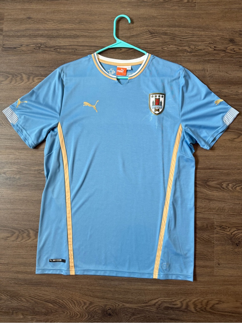 URUGUAY 2014/2015 HOME FOOTBALL SHIRT PUMA SIZE L ADULT Fifa World Cup